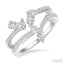 Mixed Shape Diamond Fashion Open Ring