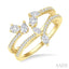 Mixed Shape Diamond Fashion Open Ring