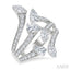 Mixed Shape Diamond Fashion Open Ring