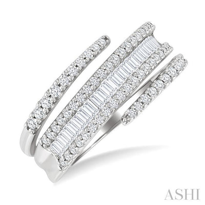 Spiral Diamond Fashion Open Band