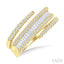 Spiral Diamond Fashion Open Band