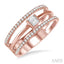 Baguette Diamond Layered Fashion Ring