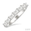 Emerald Shape East-West Diamond Fashion Band