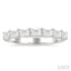 Emerald Shape East-West Diamond Fashion Band