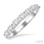 Oval Shape East-West Diamond Fashion Band