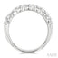 Oval Shape East-West Diamond Fashion Band