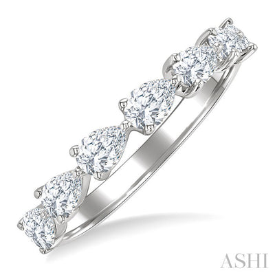 Pear Shape East-West Diamond Fashion Band