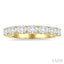 Oval Shape East-West Diamond Fashion Band
