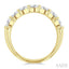 Oval Shape East-West Diamond Fashion Band