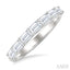 Emerald Shape East-West Diamond Fashion Band