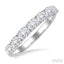 Oval Shape East-West Diamond Fashion Band