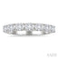 Oval Shape East-West Diamond Fashion Band