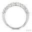 Oval Shape East-West Diamond Fashion Band