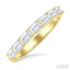 Emerald Shape East-West Diamond Fashion Band