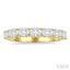 Oval Shape East-West Diamond Fashion Band