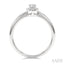 Oval Shape Halo Diamond Fashion Ring