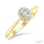 Oval Shape Halo Diamond Fashion Ring