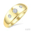 Aeris Gold 3 Stone Diamond Fashion Ring