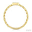 Emerald Shape Bezel Curb Diamond Fashion Ring