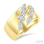 Mixed Shape Diamond Fashion Wide Band