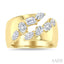 Mixed Shape Diamond Fashion Wide Band