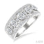 Oval Shape 5 Stone Diamond Fashion Band