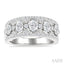 Oval Shape 5 Stone Diamond Fashion Band