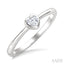 Heart Shape Bezel Set Diamond Fashion Ring