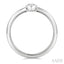 Heart Shape Bezel Set Diamond Fashion Ring
