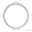 Emerald Shape Bezel Set Diamond Fashion Ring