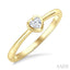 Heart Shape Bezel Set Diamond Fashion Ring