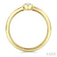 Heart Shape Bezel Set Diamond Fashion Ring