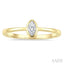 Marquise Shape Bezel Set Diamond Fashion Ring