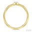 Oval Shape Bezel Set Diamond Fashion Ring