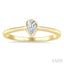 Pear Shape Bezel Set Diamond Fashion Ring