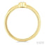 Pear Shape Bezel Set Diamond Fashion Ring