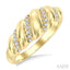 Bold Swirl Diamond Fashion Ring