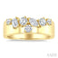 Mixed Shape Diamond Fashion Wide Band