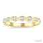 Oval Shape East-West Bezel Set Diamond Fashion Band