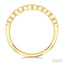 Oval Shape East-West Bezel Set Diamond Fashion Band