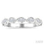 Marquise Shape East-West Bezel Set Diamond Fashion Band