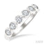 Round Shape Bezel Set Diamond Fashion Band