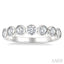 Round Shape Bezel Set Diamond Fashion Band