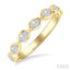 Marquise Shape East-West Bezel Set Diamond Fashion Band