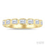 Emerald Shape East-West Bezel Set Diamond Fashion Band