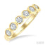 Round Shape Bezel Set Diamond Fashion Band