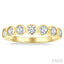 Round Shape Bezel Set Diamond Fashion Band