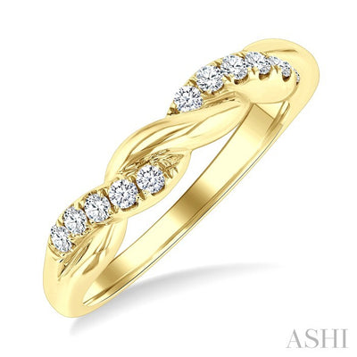 Twisted Diamond Fashion Band