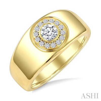Bold Round Shape Diamond Fashion Ring