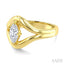 Aeris Gold Marquise Shape Diamond Solitaire Ring
